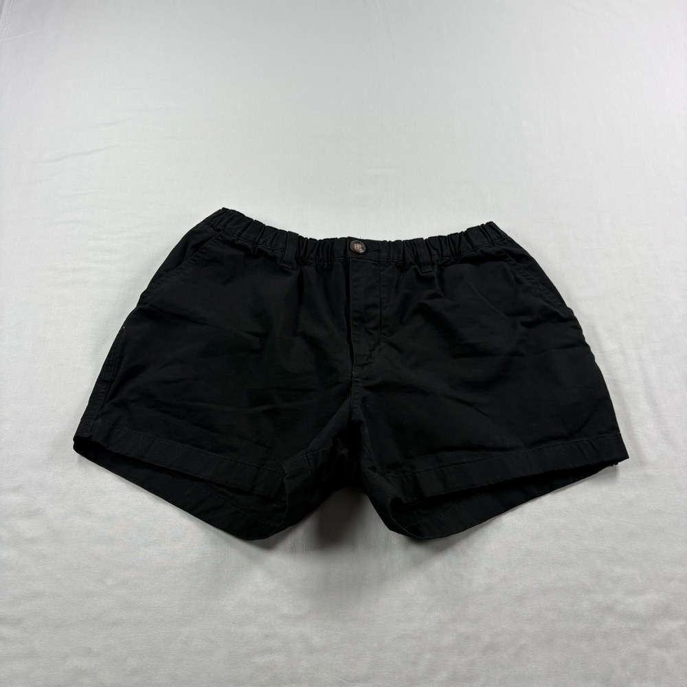 Chubbies Shorts Mens Large Black Chino The Khakinators Above Knee Preppy Stretch